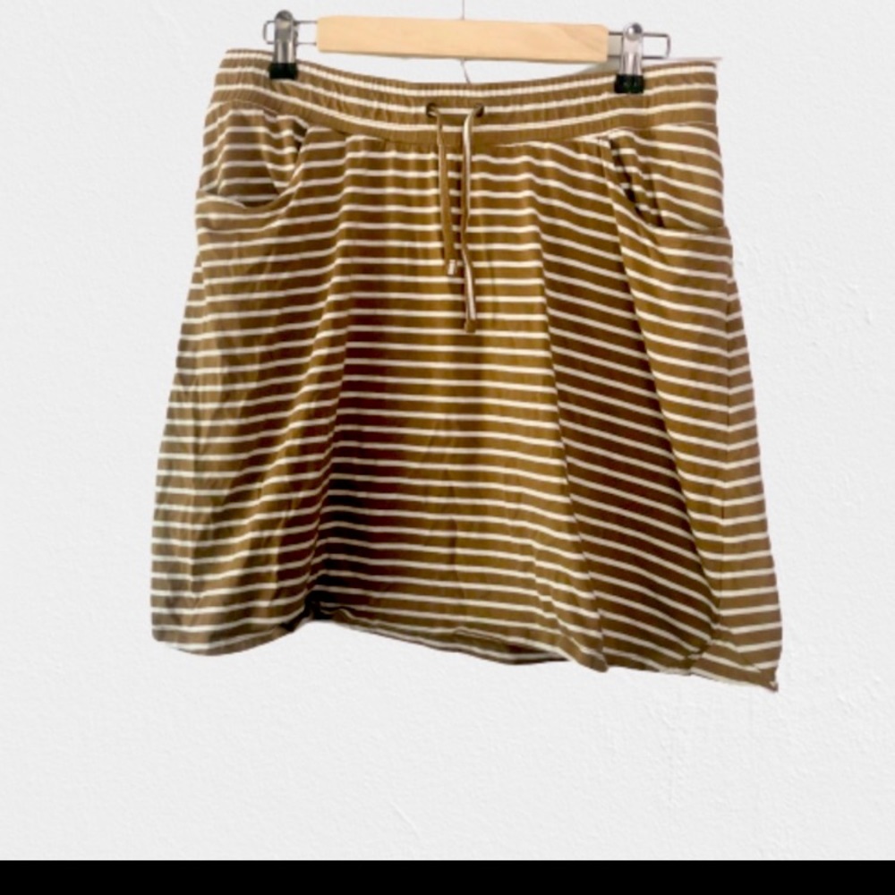 Toad&Co Organic Cotton Striped Skirt-XL